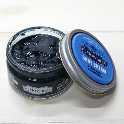 画像1: M.MOWBRAY（M.モゥブレィ）SHOE CREAM（シュークリーム）/Navy（ネイビー）