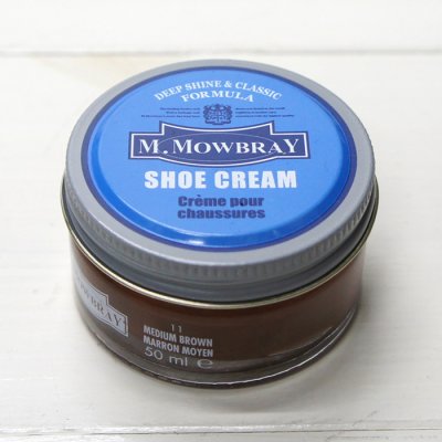 画像2: M.MOWBRAY（M.モゥブレィ）SHOE CREAM（シュークリーム）/Medium Brown（ミディアムブラウン）