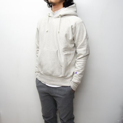 画像8: 『OUTLET』Champion(チャンピオン)REVERSE WEAVE PULLOVER HOODED SWEATSHIRT ・Made in USA(リバースウィーブプルオーバースウェットパーカー・アメリカ製)”旧モデル” / Oatmeal(オートミール)※Sサイズのみ