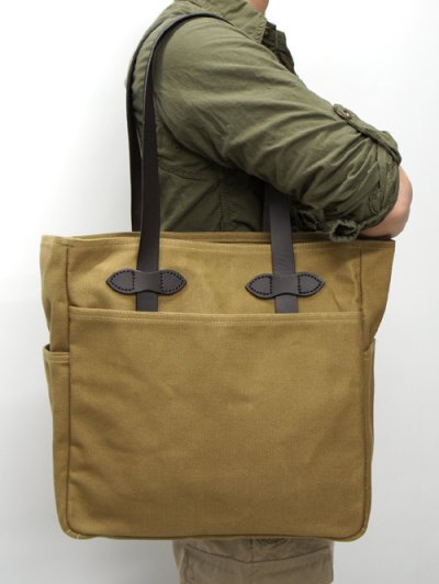 画像2: FILSON（フィルソン）OPEN TOTE BAG（オープントートバッグ）/TAN（タン）