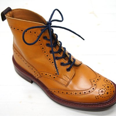 画像2: Tricker's（トリッカーズ）Shoe Lace（シューレース）70cm,120cm/Navy（ネイビー）※メール便発送可※