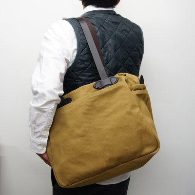 画像8: FILSON（フィルソン）TOTE BAG WITH ZIPPER（ジッパー付トートバッグ）/ TAN（タン）