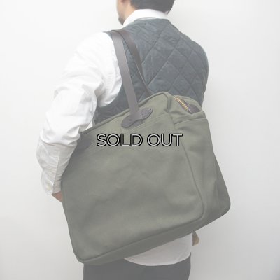 画像8: FILSON（フィルソン）TOTE BAG WITH ZIPPER（ジッパー付トートバッグ）/ OTTER GREEN（オッターグリーン）