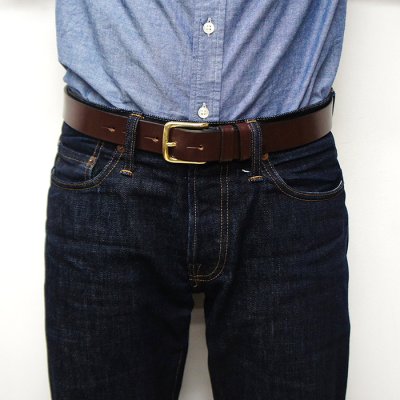 画像6: Martin Faizey（マーティンフェイジー）1.25inch West End Buckle Saddle Leather Belt（サドルレザーベルト）/ Havana Brown（ハバナブラウン）