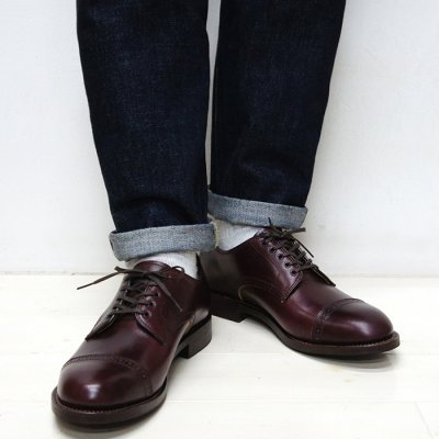 画像8: WHEEL ROBE(ウィールローブ)PUNCHED CAP DERBY(パンチドキャップトゥダービー)/Burgundy(バーガンディ)