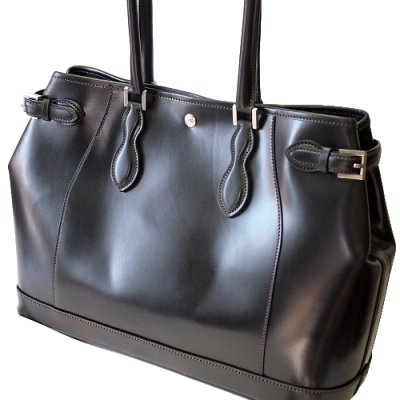 画像2: WILD SWANS（ワイルドスワンズ）Drucker（ドラッカー）トートバッグ"サドルプルアップ"/Black（ブラック）