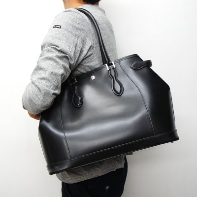 画像8: WILD SWANS(ワイルドスワンズ)Drucker(ドラッカー)トートバッグ"サドルプルアップ"/Black(ブラック)