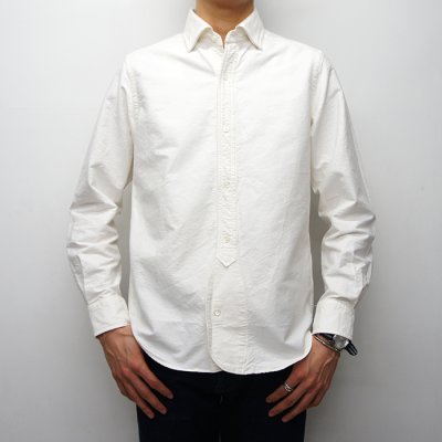 画像7: Nigel Cabourn（ナイジェル・ケーボン）BRITISH OFFICER'S SHIRT（ブリティッシュオフィサーズシャツ）”VINTAGE OXFORD" / Off White（オフホワイト）