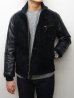 画像13: Y'2 LEATHER（ワイツーレザー）STEER SUEDE×STEER OIL RIB JACKET（ステアスエード×ステアオイル リブジャケット）/Black（ブラック）