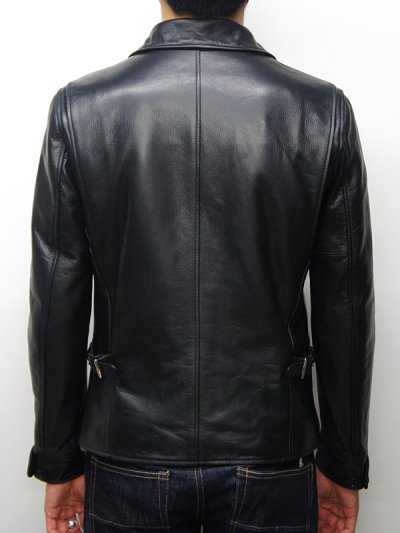 画像17: 【PointUp10%11/10迄】Y'2 LEATHER(ワイツーレザー)STEER OIL SINGLE RIDERS(ステアオイル襟付きシングルライダース)/Black(ブラック)