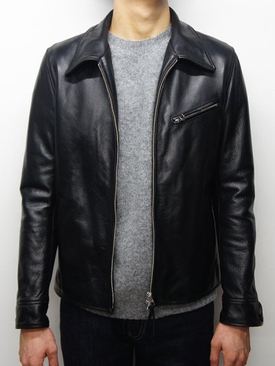 画像15: 【PointUp10%11/10迄】Y'2 LEATHER(ワイツーレザー)STEER OIL SINGLE RIDERS(ステアオイル襟付きシングルライダース)/Black(ブラック)