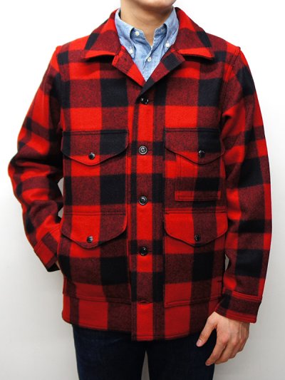 画像7: FILSON（フィルソン）MACKINAW WOOL CRUISER（マッキーノウールクルーザー）/ RED×BLACK（レッド×ブラック）