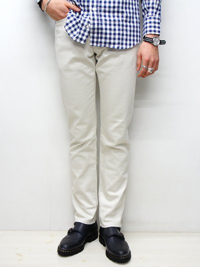 画像12: F.O.B FACTORY（エフオービーファクトリー）PIQUE 5POCKET PANTS（ピケ5ポケットパンツ）"Highcount Pique" / Ivory（アイボリー）【裾上げ無料】