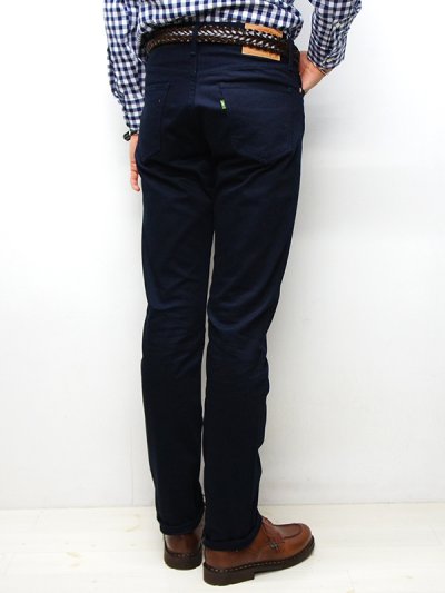 画像10: F.O.B FACTORY（エフオービーファクトリー）PIQUE 5POCKET PANTS（ピケ5ポケットパンツ）"Highcount Pique" / Navy（ネイビー）【裾上げ無料】
