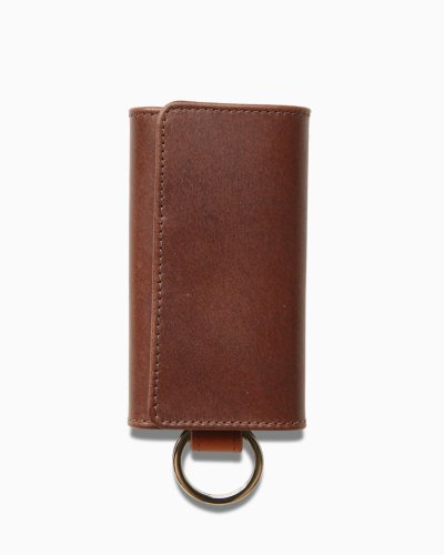 画像1: Whitehouse Cox（ホワイトハウスコックス）S9692 Key Case With Ring（キーケース）/Brown×Tan（ブラウン×タン）