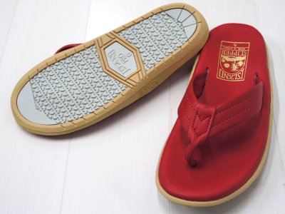 画像2: ISLAND SLIPPER（アイランドスリッパ）PT202 (レザートングサンダル) / Red（レッド）