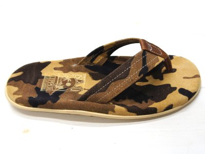 画像3: ＜40%OFF＞ISLAND SLIPPER（アイランドスリッパ）PT203 （レザートングサンダル）/ Tan Camouflage（タンカモフラージュ）※US:7のみ
