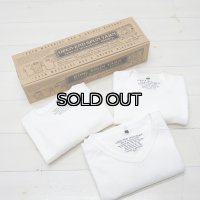 『OUTLET』Nigel Cabourn（ナイジェル・ケーボン）3-PACK GYM TEES（3パックジムTシャツ）/ Off White（オフホワイト）※サイズ46のみ