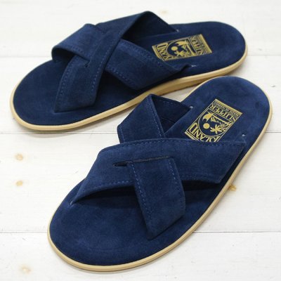 画像1: ISLAND SLIPPER（アイランドスリッパ）PT223 スエードレザーサンダル/Navy（ネイビー）