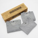 Nigel Cabourn（ナイジェル・ケーボン）3-PACK GYM TEES（3パックジムTシャツ）/Grey（グレー）