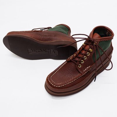 画像2: Russell Moccasin（ラッセルモカシン）Short P.H. 4"（ショートPH）/Brown×Olive（ブラウン×オリーブ）※サイズUS9.0（27.0〜27.5cm）のみ