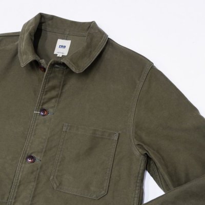 画像3: F.O.B FACTORY（エフオービーファクトリー）FRENCH MOLESKIN JACKET（フレンチモールスキンジャケット）"Heavy Moleskin" / Olive（オリーブ）