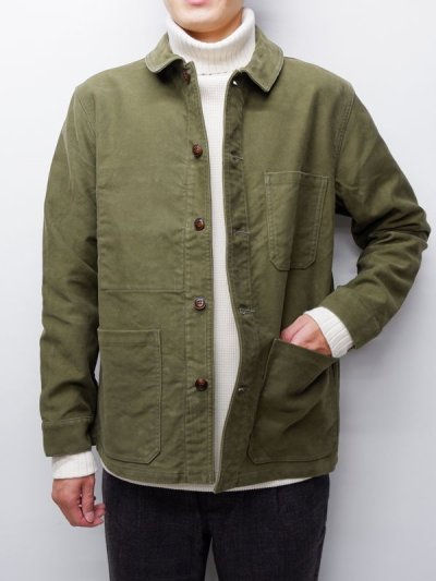 画像6: F.O.B FACTORY（エフオービーファクトリー）FRENCH MOLESKIN JACKET（フレンチモールスキンジャケット）"Heavy Moleskin" / Olive（オリーブ）