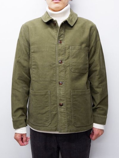 画像9: F.O.B FACTORY（エフオービーファクトリー）FRENCH MOLESKIN JACKET（フレンチモールスキンジャケット）"Heavy Moleskin" / Olive（オリーブ）