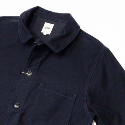 画像3: F.O.B FACTORY(エフオービーファクトリー)FRENCH MOLESKIN JACKET(フレンチモールスキンジャケット)"Heavy Moleskin" / Navy(ネイビー)