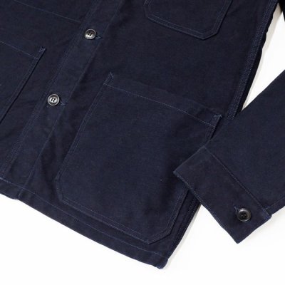 画像4: F.O.B FACTORY(エフオービーファクトリー)FRENCH MOLESKIN JACKET(フレンチモールスキンジャケット)"Heavy Moleskin" / Navy(ネイビー)