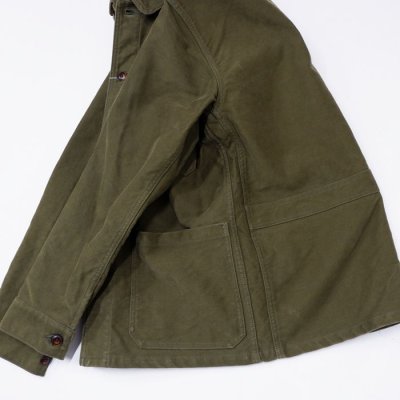 画像5: F.O.B FACTORY（エフオービーファクトリー）FRENCH MOLESKIN JACKET（フレンチモールスキンジャケット）"Heavy Moleskin" / Olive（オリーブ）