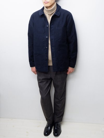 画像10: F.O.B FACTORY(エフオービーファクトリー)FRENCH MOLESKIN JACKET(フレンチモールスキンジャケット)"Heavy Moleskin" / Navy(ネイビー)