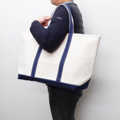 画像7: L.L.Bean（エルエルビーン）Boat&Tote Bag Open Top"L"（ボートアンドトートバッグ オープントップL）/ Blue（ブルー）