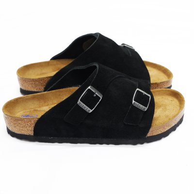 画像2: BIRKENSTOCK（ビルケンシュトック）ZURICH（チューリッヒ）"ソフトフットベッド"/Black Suede（ブラックスエード）※サイズ43のみ