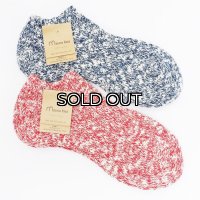Mauna Kea（マウナケア）スラブネップスニーカーソックス/Red（レッド）・Navy（ネイビー）※3足までメール便発送可※