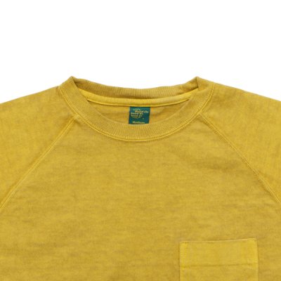画像3: Good On（グッドオン）Short Sleeve Heavy Raglan Pocket Tee（ショートスリーブヘビーラグランポケットTシャツ）"Pigment Dye" / Banana（バナナ）