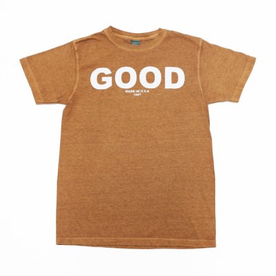 画像1: Good On（グッドオン）Short Sleeve Crew Neck Logo Print Tee（ショートスリーブクルーネックロゴプリントTシャツ）"GOOD ON"/Mocha（モカ）※Sサイズのみ