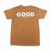 画像1: Good On（グッドオン）Short Sleeve Crew Neck Logo Print Tee（ショートスリーブクルーネックロゴプリントTシャツ）"GOOD ON"/Mocha（モカ）※Sサイズのみ (1)