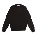 INVERALLAN（インバーアラン）Crew Neck Saddle Shoulder Sweater（クルーネックサドルショルダーセーター）Voe True Shetland/Black（ブラック）