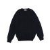 画像1: INVERALLAN（インバーアラン）Crew Neck Saddle Shoulder Sweater（クルーネックサドルショルダーセーター）Supersoft Shetland/Black（ブラック） (1)