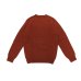 画像2: INVERALLAN（インバーアラン）Crew Neck Saddle Shoulder Sweater（クルーネックサドルショルダーセーター）"Supersoft Shetland" / Blaze（ダークレッド） (2)