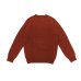 画像2: INVERALLAN（インバーアラン）Crew Neck Saddle Shoulder Sweater（クルーネックサドルショルダーセーター）Supersoft Shetland/Blaze（ダークレッド） (2)