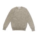INVERALLAN（インバーアラン）Crew Neck Saddle Shoulder Sweater（クルーネックサドルショルダーセーター）Voe True Shetland/Silver（シルバー）