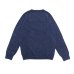 画像2: INVERALLAN（インバーアラン）Crew Neck Saddle Shoulder Sweater（クルーネックサドルショルダーセーター）Supersoft Shetland/Denim（デニム） (2)