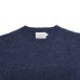 画像3: INVERALLAN（インバーアラン）Crew Neck Saddle Shoulder Sweater（クルーネックサドルショルダーセーター）Supersoft Shetland/Denim（デニム）