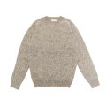 INVERALLAN（インバーアラン）Crew Neck Saddle Shoulder Sweater（クルーネックサドルショルダーセーター）Supersoft Shetland/Mushroom（マッシュルーム）