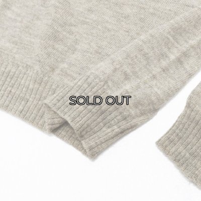 画像5: INVERALLAN(インバーアラン)Crew Neck Saddle Shoulder Sweater(クルーネックサドルショルダーセーター)"Voe True Shetland" / Silver(シルバー)