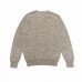 画像2: INVERALLAN（インバーアラン）Crew Neck Saddle Shoulder Sweater（クルーネックサドルショルダーセーター）Voe True Shetland/Silver（シルバー）※サイズ40のみ (2)