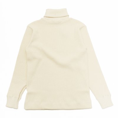 画像2: Nigel Cabourn（ナイジェル・ケーボン）TURTLE NECK SHIRT（タートルネックシャツ）WAFFLE/Ivory（アイボリー）