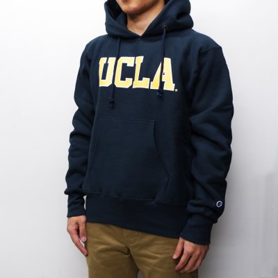 画像7: 『OUTLET』Champion（チャンピオン）REVERSE WEAVE PULLOVER HOODED SWEATSHIRT・Made in USA（リバースウィーブプルオーバースウェットパーカー・アメリカ製）"UCLA" / Navy（ネイビー）※Sサイズのみ